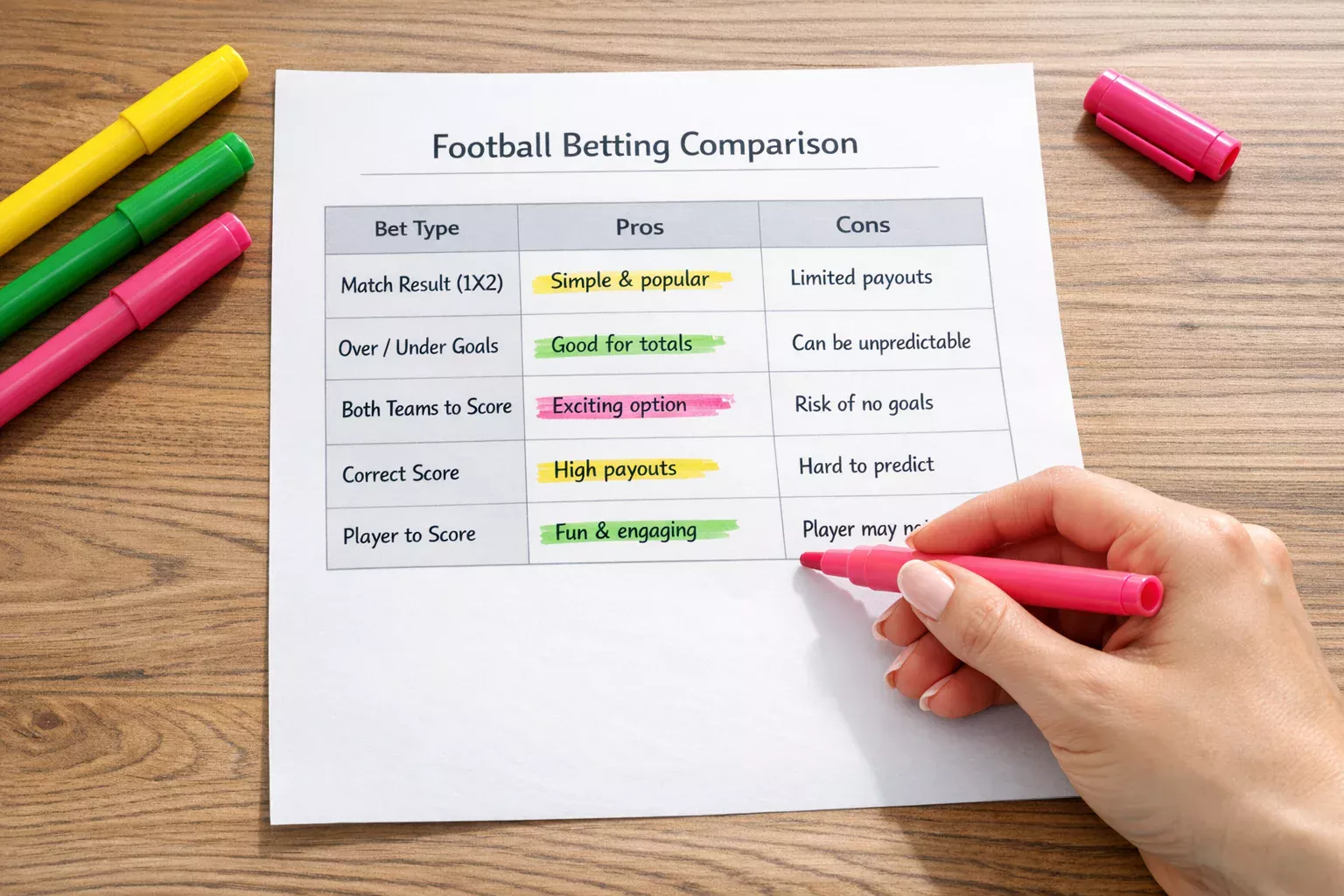 Tabella comparativa dei sistemi Trixie, Patent e Yankee stampata su carta