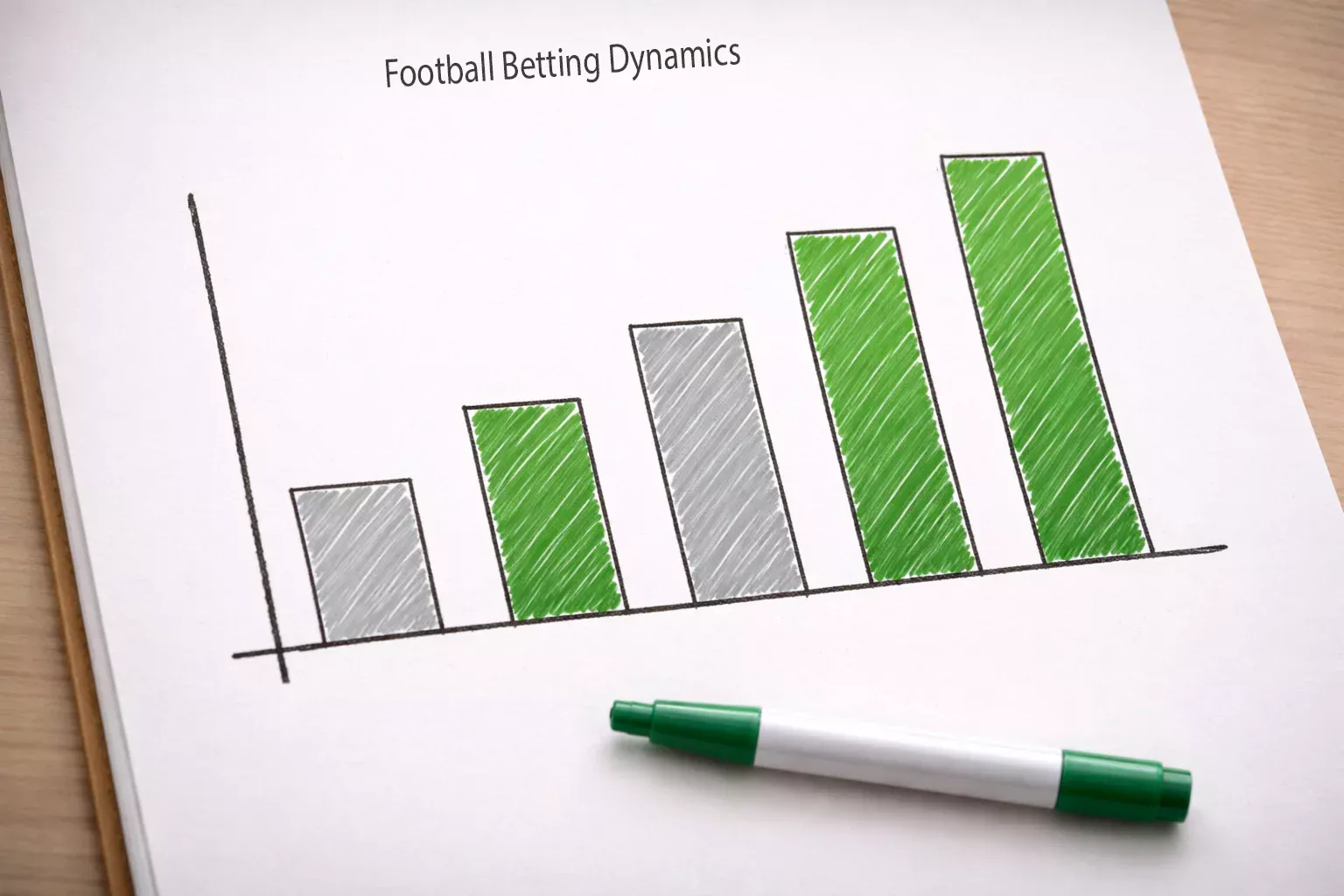 Grafico a barre semplice che mostra combinazioni vincenti e perdenti